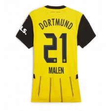 Borussia Dortmund Donyell Malen #21 Hemmatröja Dam 2024-25 Korta ärmar